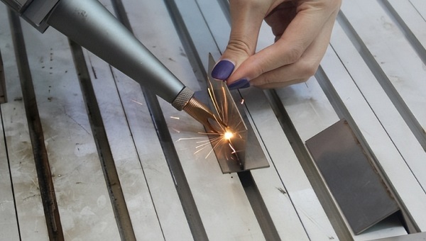 激光焊接机焊枪有光斑怎么处理？